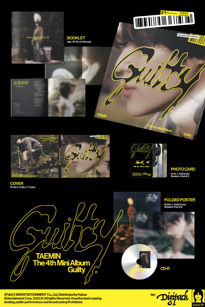 TAEMIN - Guilty DIGIPACK Version