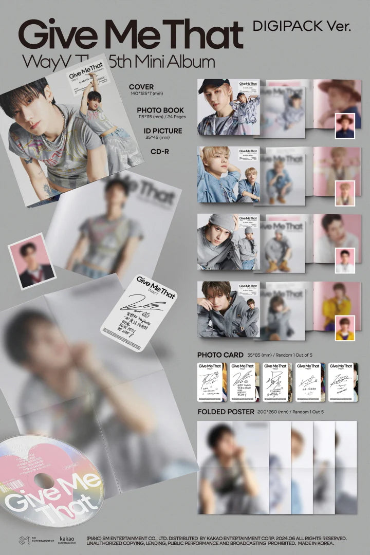 WAYV - GIVE ME THAT DIGIPACK (RANDOM Version)