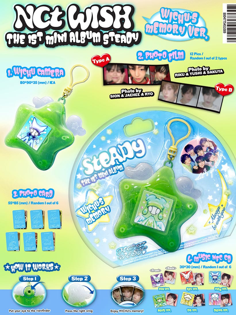 NCT WISH - STEADY (KEYRING VER.) (Smart album)