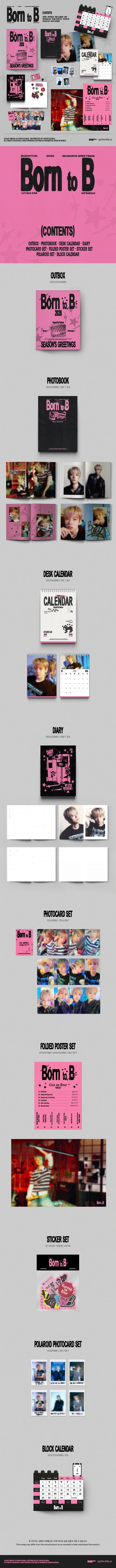 BAEKHYUN - BORN TO B 2026 SEASON'S GREETINGS