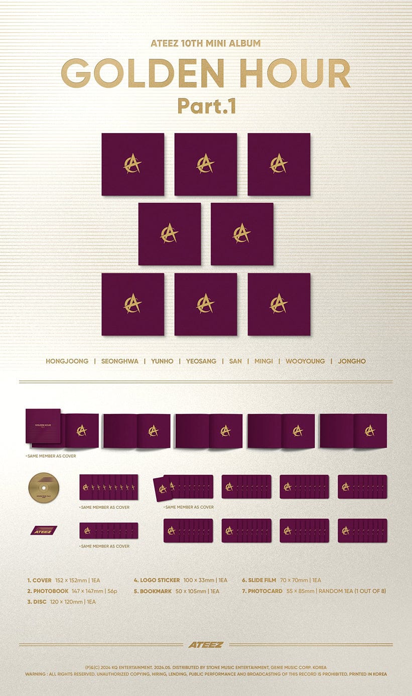 ATEEZ - GOLDEN HOUR Part.1 Digipack