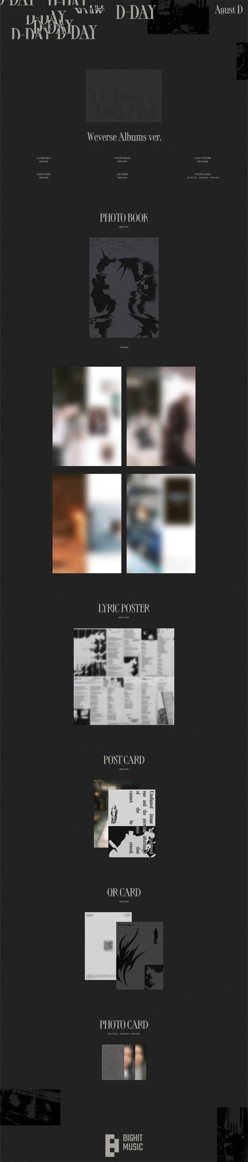 SUGA - D-DAY (Weverse Albums ver.)