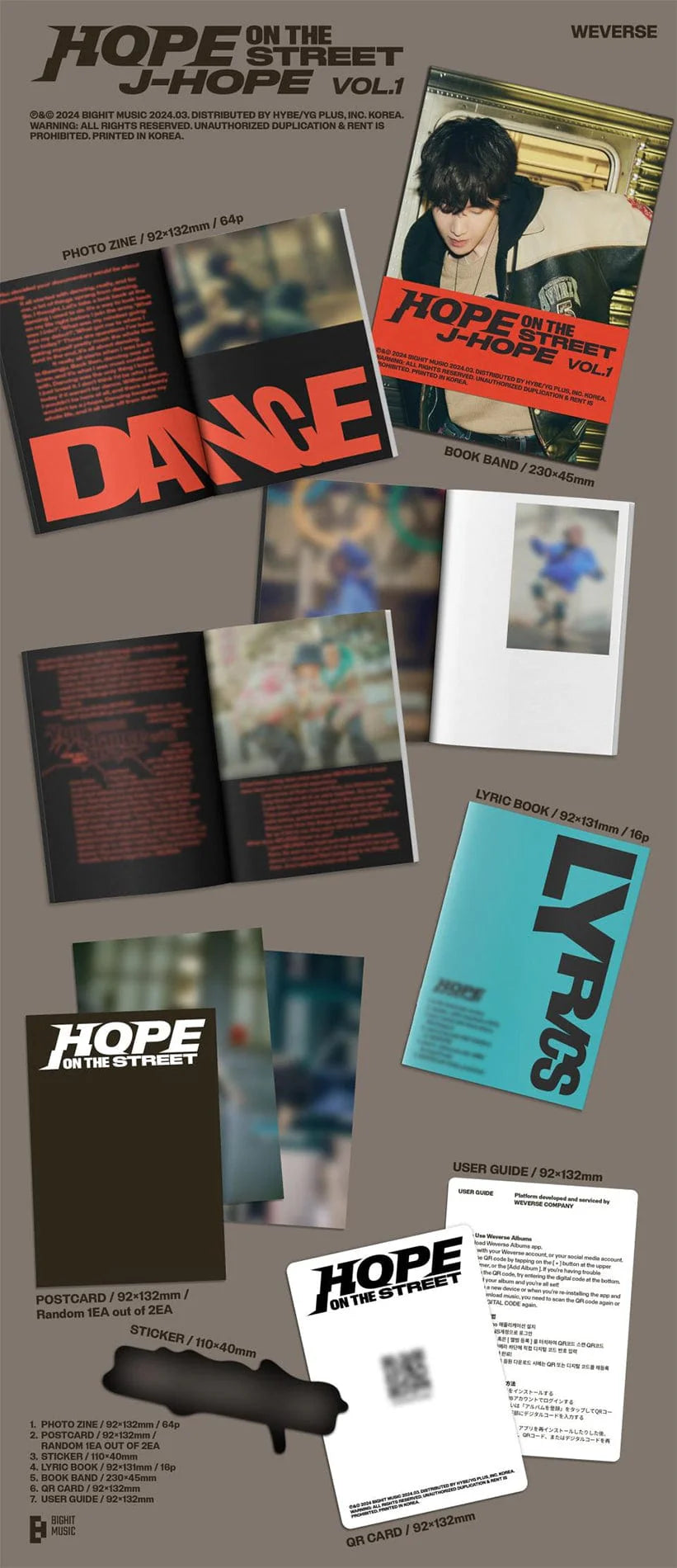 j-hope - Special Album 'HOPE ON THE STREET VOL.1 Albumi WEVERSE