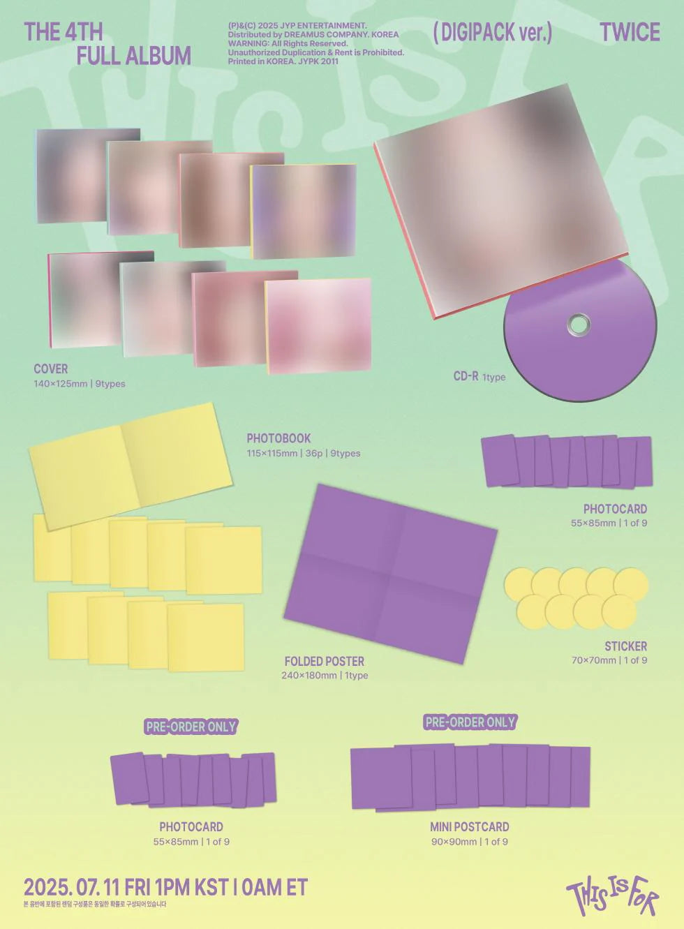 TWICE - THIS IS FOR (DIGIPACK Ver) RANDOM