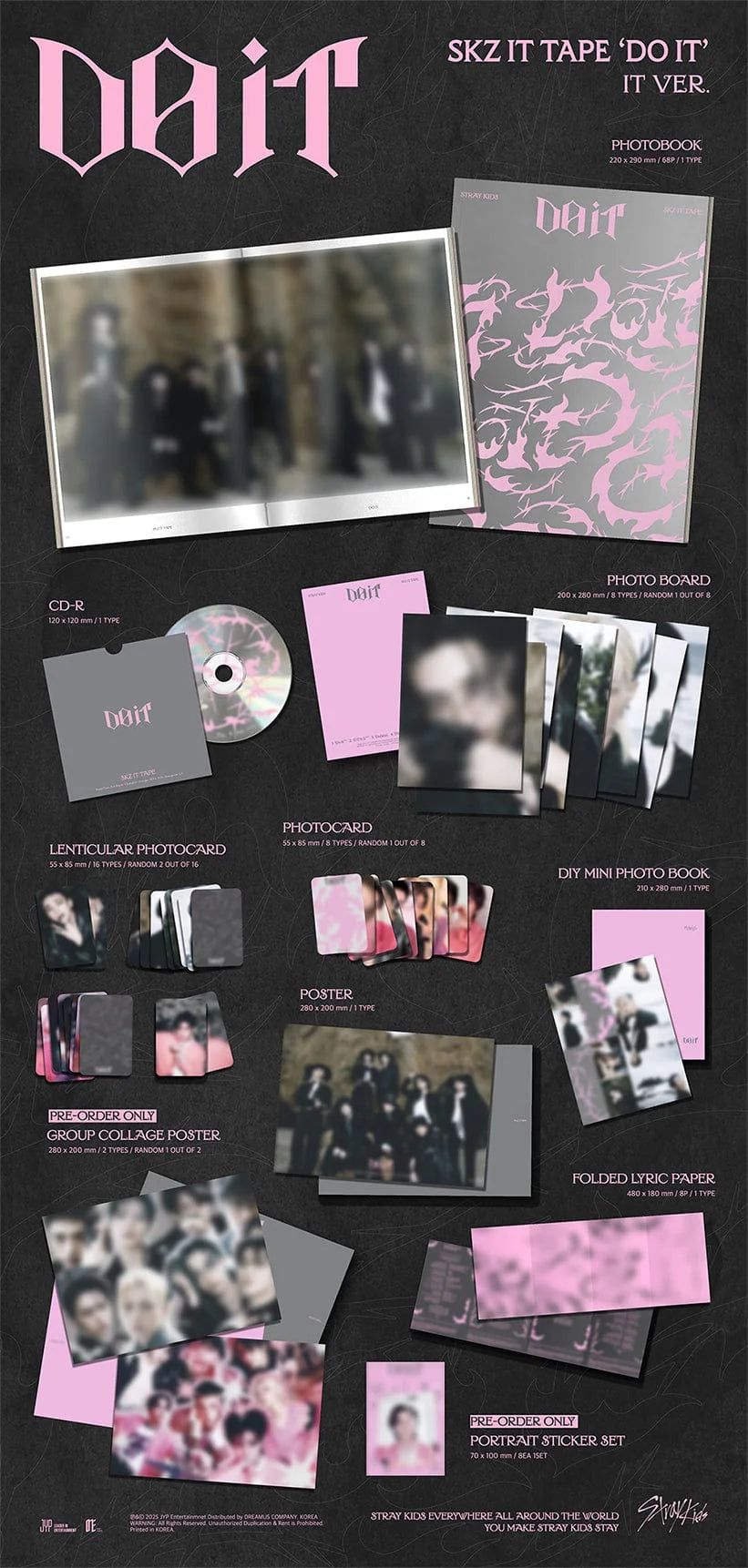 (PRE-ORDER) Stray Kids - SKZ IT TAPE DO IT Album ( IT Ver. )