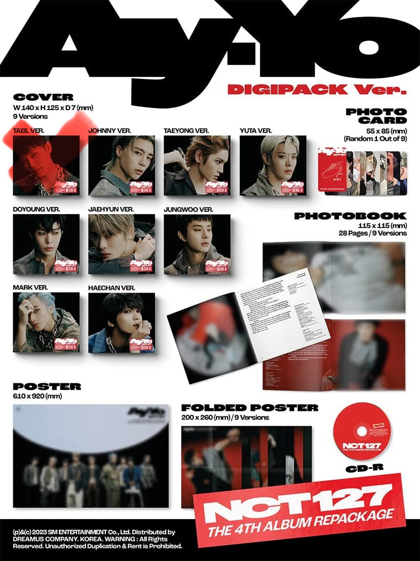 NCT 127 - Ay Yo (Digipack Ver.)