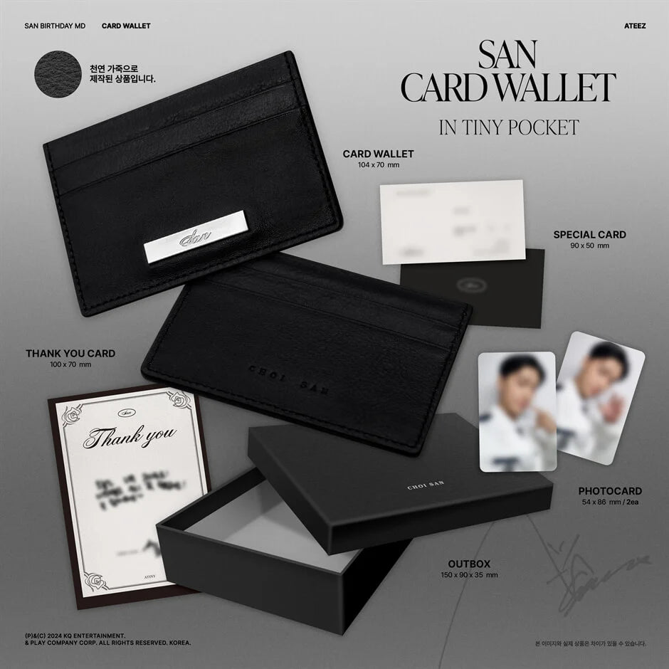 ATEEZ SAN - SAN CARD WALLET : IN TINY POCKET
