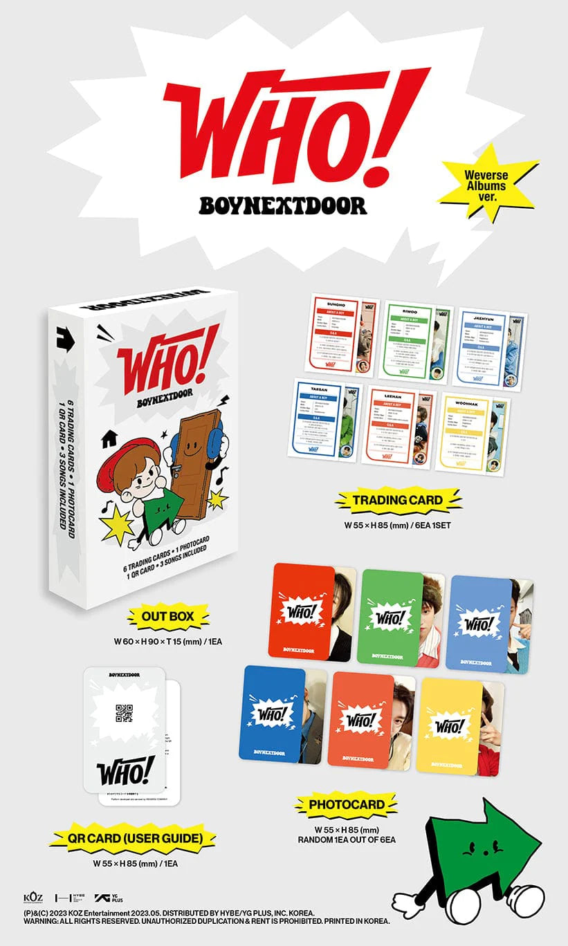 BOYNEXTDOOR - WHO! Weverse Albums ver.