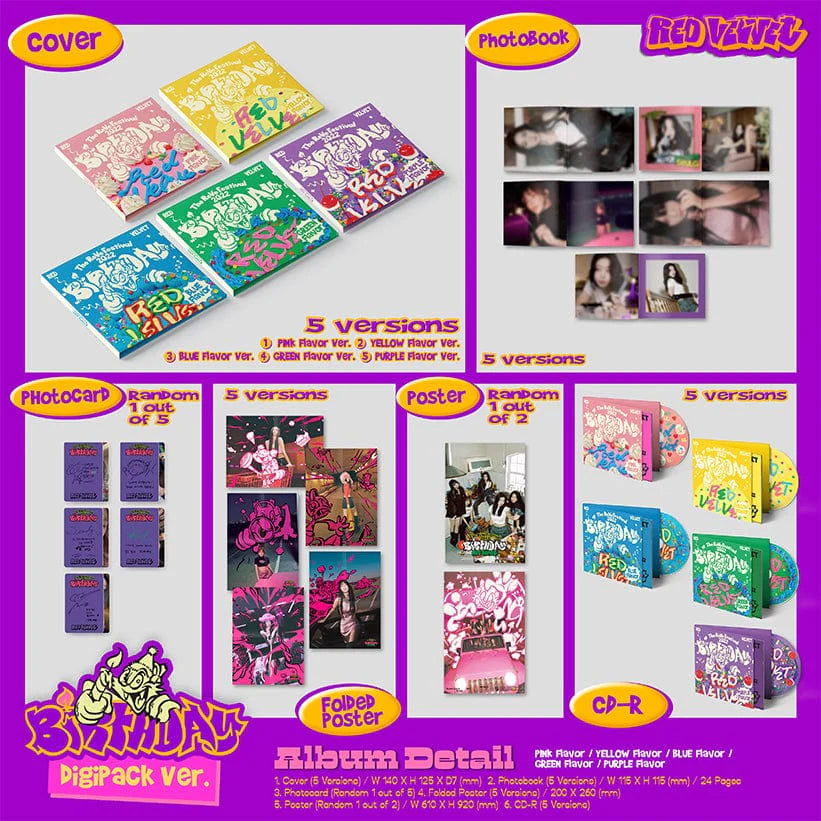 Red Velvet - The ReVe Festival 2022 : Birthday (Digipack Ver.) RANDOM