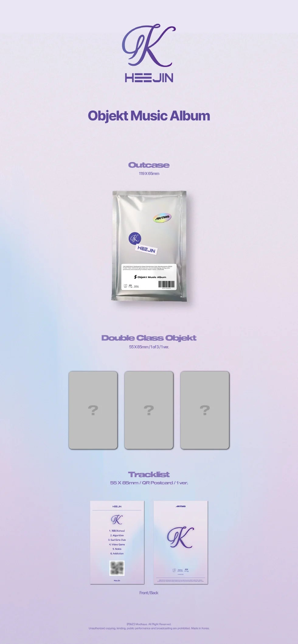 HEEJIN - K OBJEKT MUSIC ALBUM