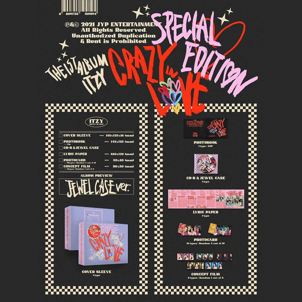 ITZY - CRAZY IN LOVE (Jewel case ver.)