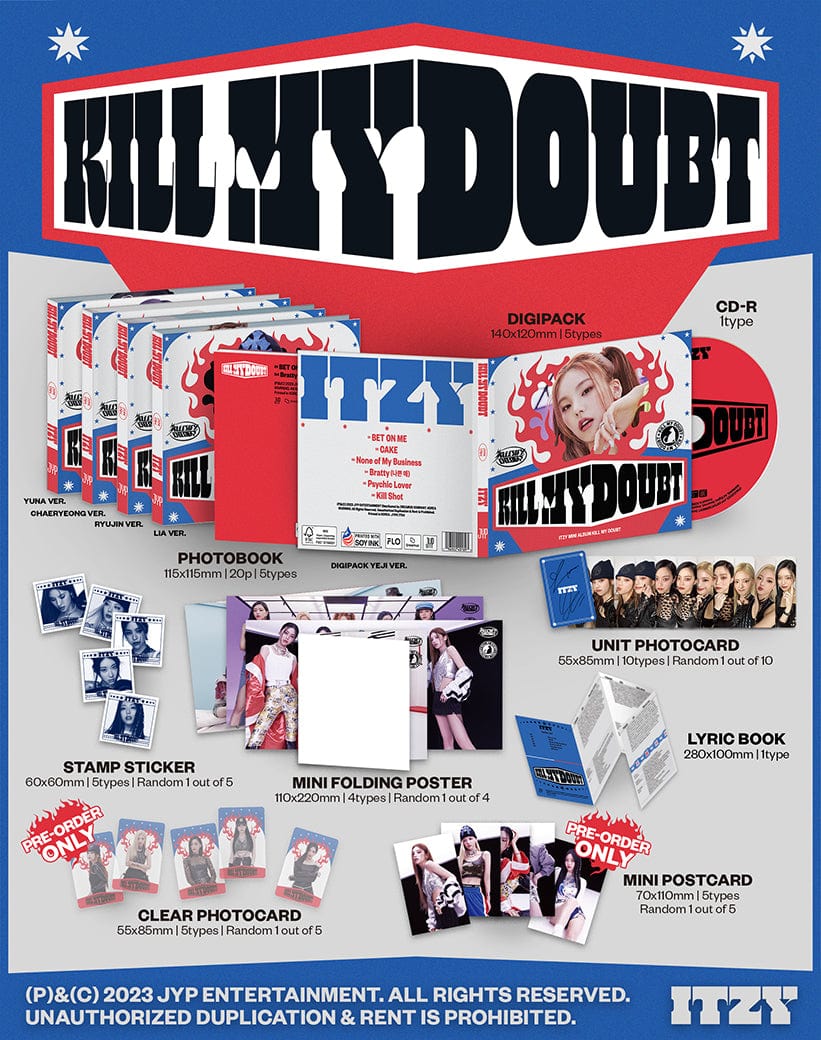 ITZY - KILL MY DOUBT (Digipack Ver.) RANDOM