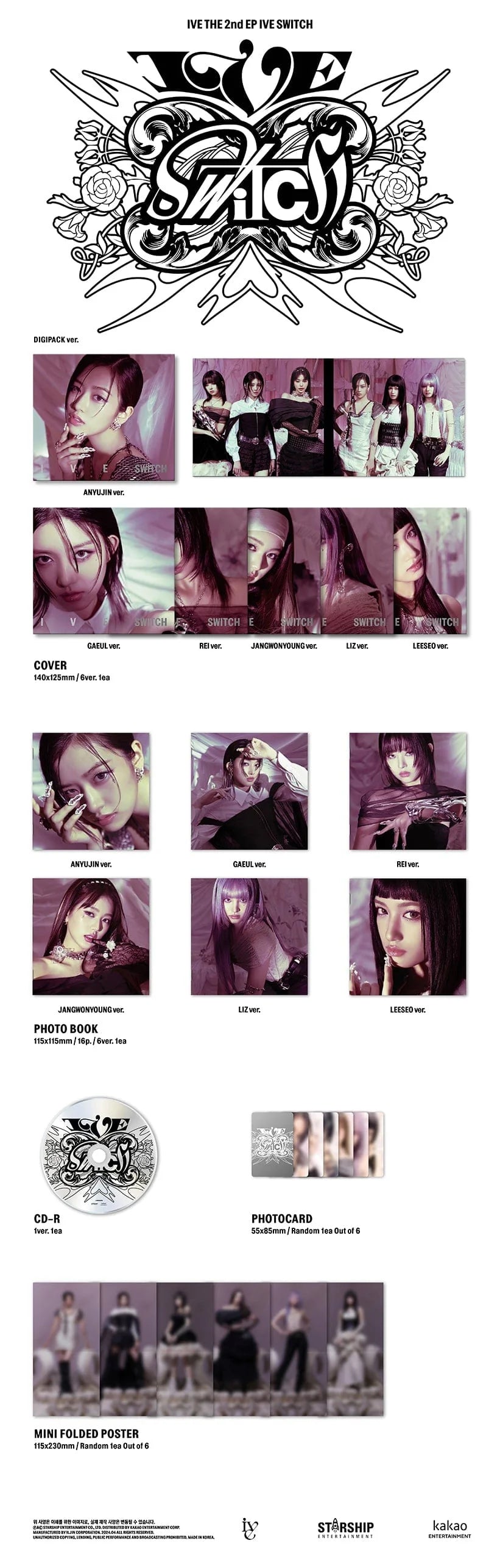 IVE - IVE SWITCH (Digipack Ver) RANDOM
