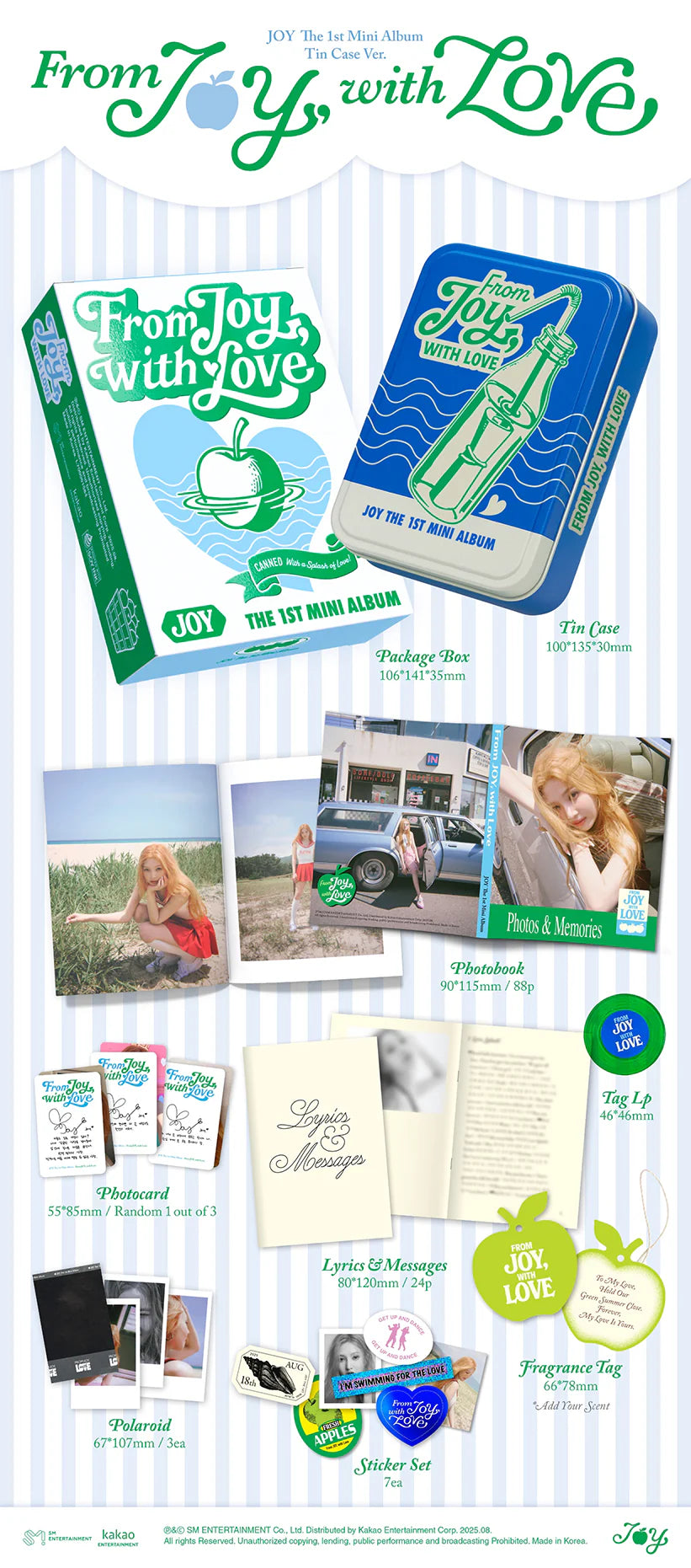 Red Velvet JOY - From JOY, with Love (Tin Case Ver.)