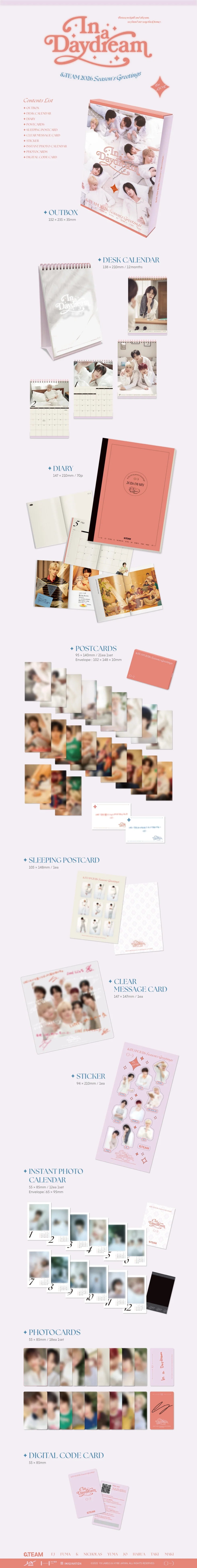 (PRE-ORDER) &TEAM - [IN A DAYDREAM] 2026 SEASON'S GREETINGS