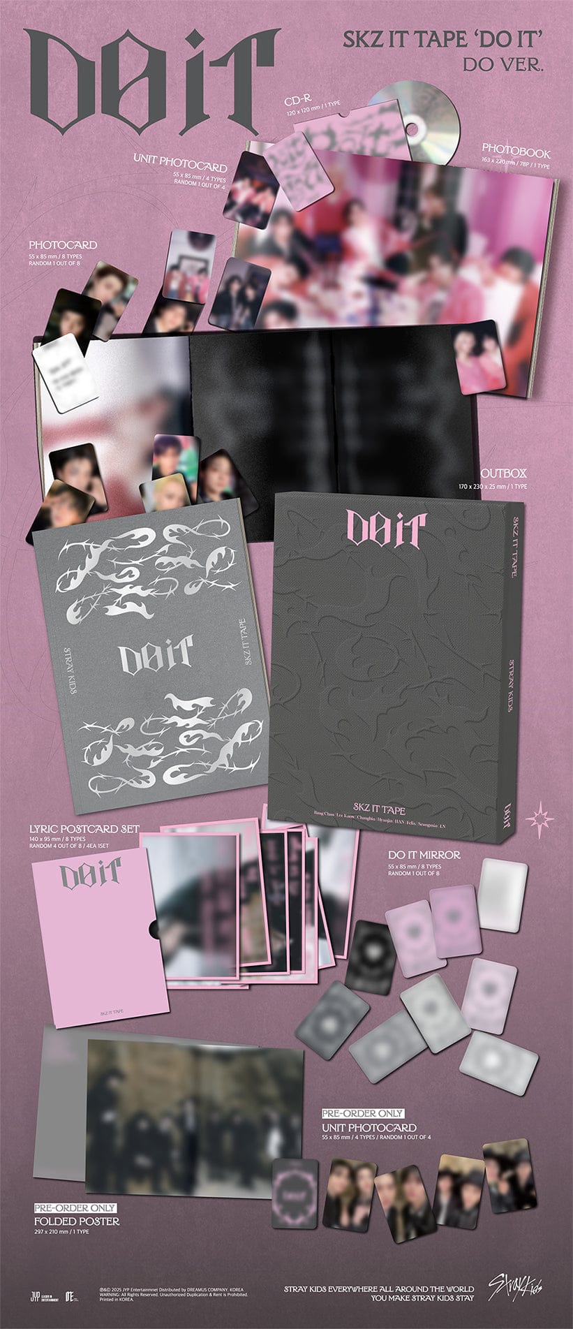 (PRE-ORDER) Stray Kids - SKZ IT TAPE DO IT Album ( DO Ver.) Limited Edition