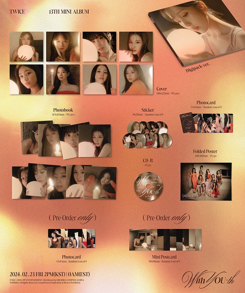 TWICE - With YOU-th Digipack Ver.