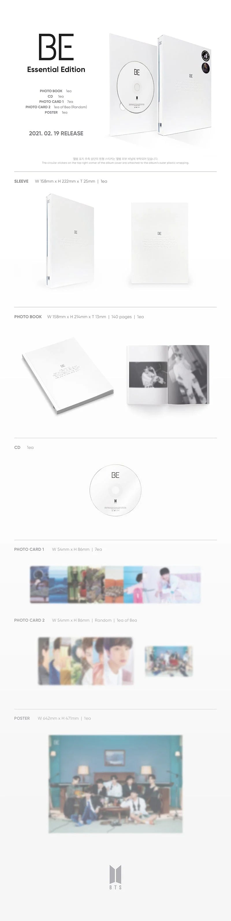 BTS - BE (EDICIONI ESSENTIAL)