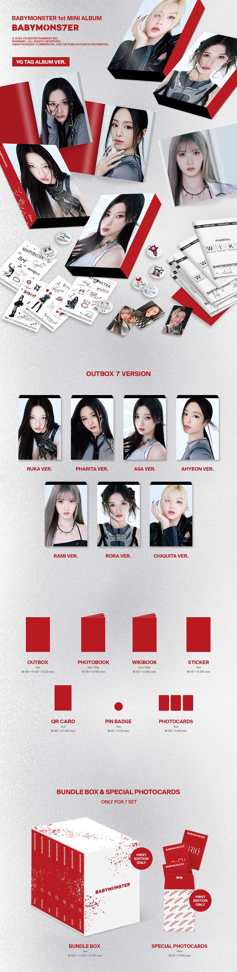 BABYMONSTER - BABYMONS7ER (YG TAG Album)