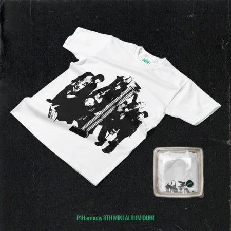 P1HARMONY - DUH! LIMITED Edition PLAIN WHITE T Version